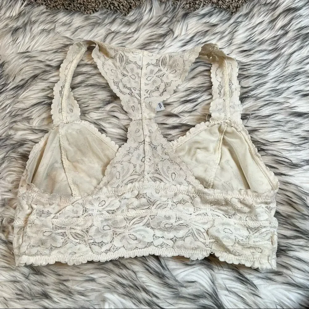 Intimately Free People Lace Off White Bralette